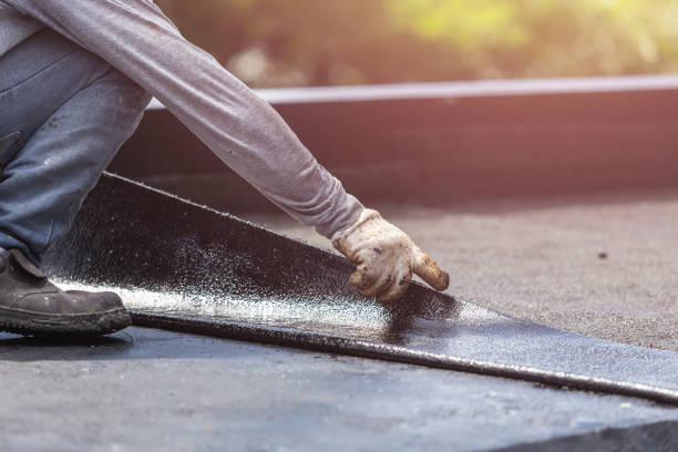 Professional Basement Waterproofing technician working in Whitestown, IN
